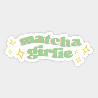 matcha girlie Sticker